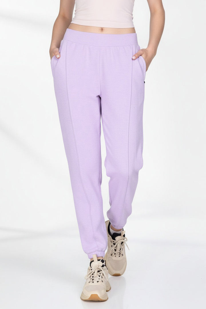 Zivame Knit Cotton Loungewear Bottom - Lilac Breeze — image 3
